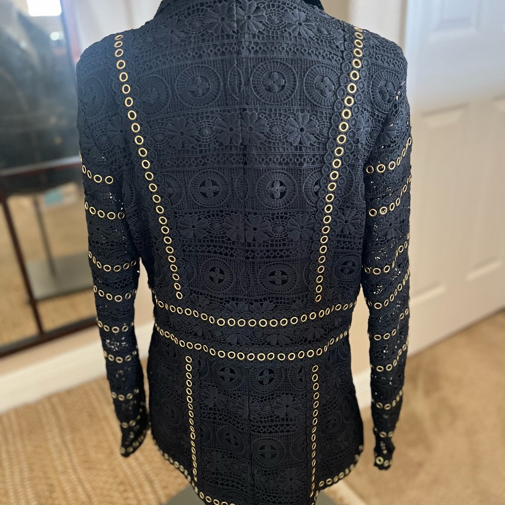 *NEW* Embroidered Black Blazer - Picture 6 of 8